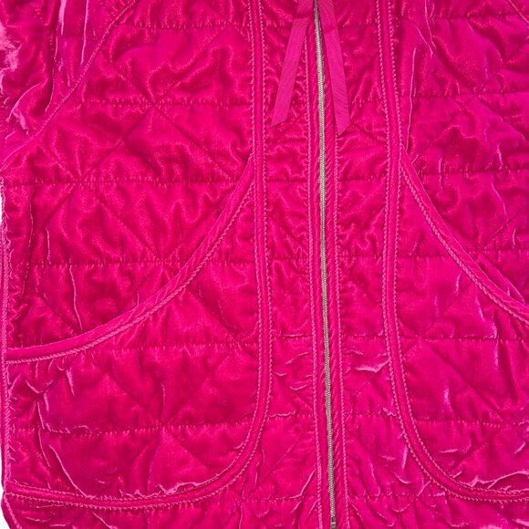 Calia by Carrie Underwood Women's L Velour Quilted Jacket Full Zip Raspberry Ice - Picture 13 of 16